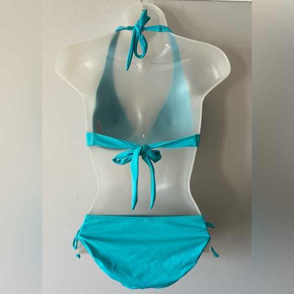 VICTORIA’S SECRET TURQUOISE COLOR BIKINI SET TOP M SIZE AND BOTTOM SMALL-SIZE - Picture 4 of 5